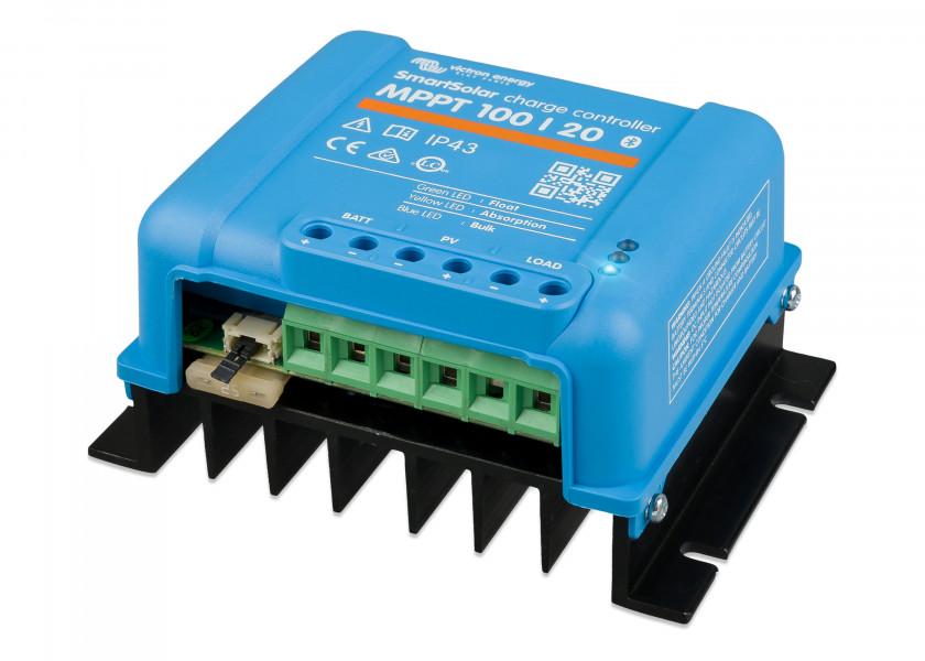 Solcelleregulator SmartSolar MPPT 100/20 290W 20A - Victron montert ombord
