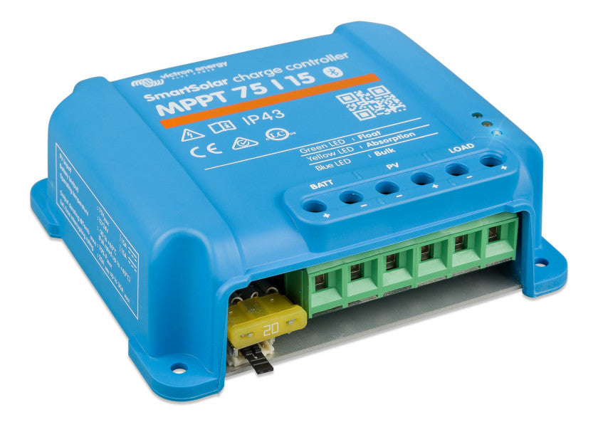 Solcelleregulator SmartSolar MPPT 75/15 220W 12V 15A - Victron forfra
