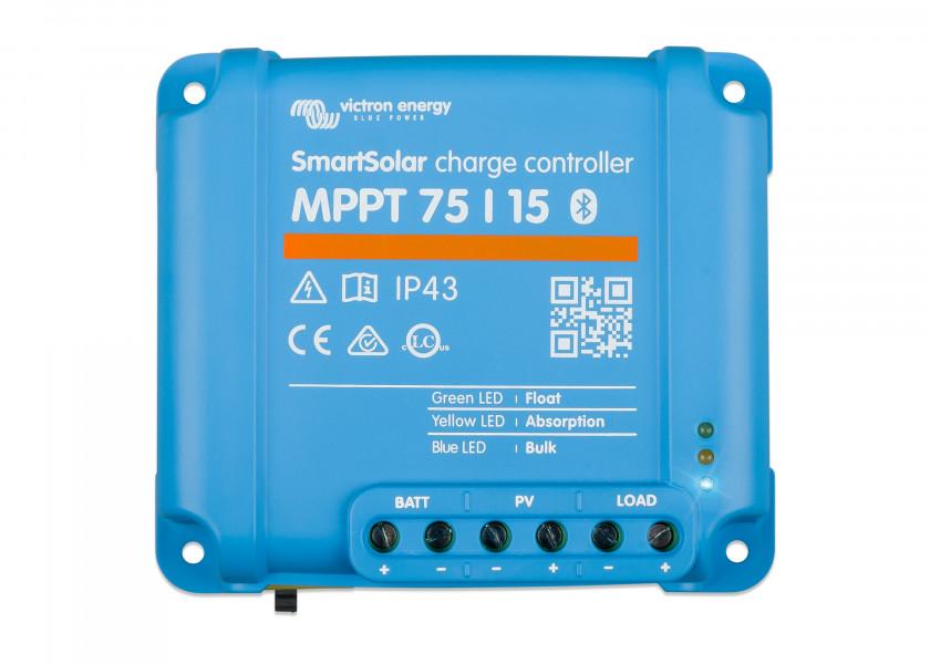 Solcelleregulator SmartSolar MPPT 75/15 220W 12V 15A - Victron bakside
