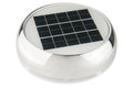 Solcellevifte dag/natt rustfritt stål Ø 228 mm forfra