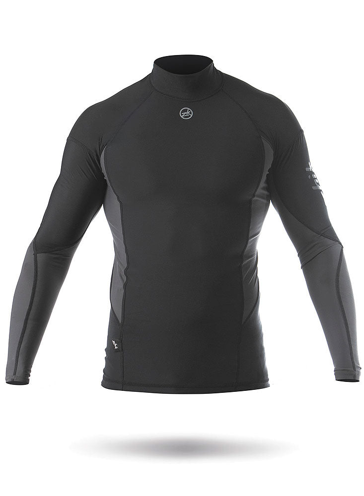 Spandex langermet trøye UPF 50+ nylon herre fra Zhik, forfra