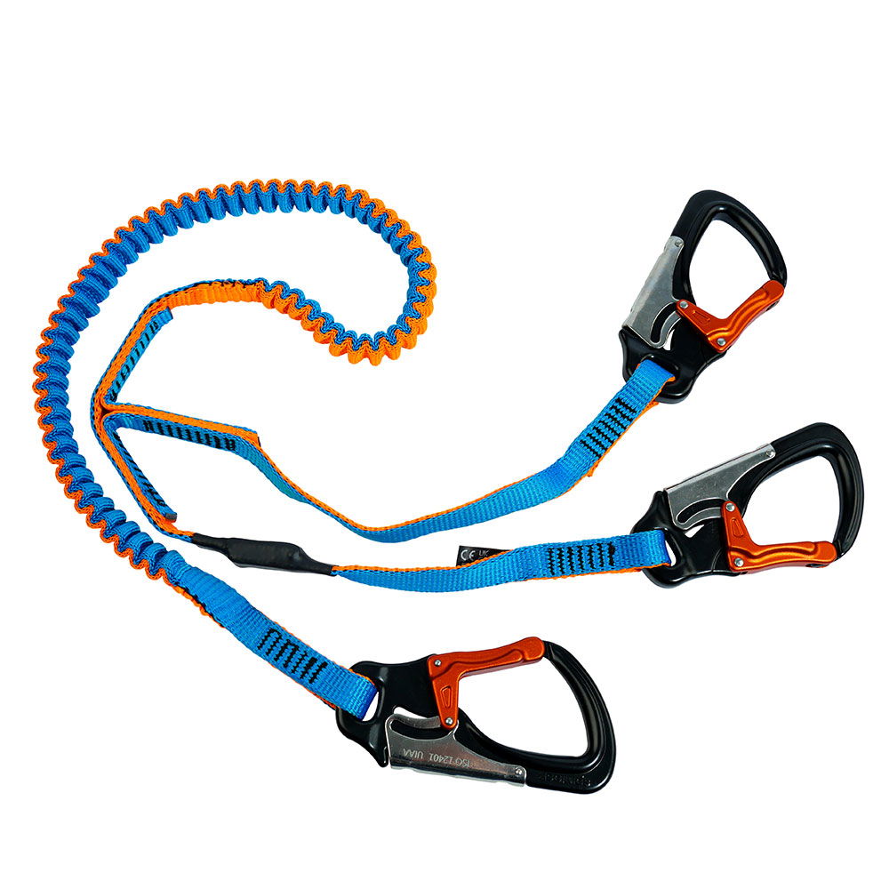 Spinlock 3-Clip Lifeline elastisk sikkerhetsline bakside