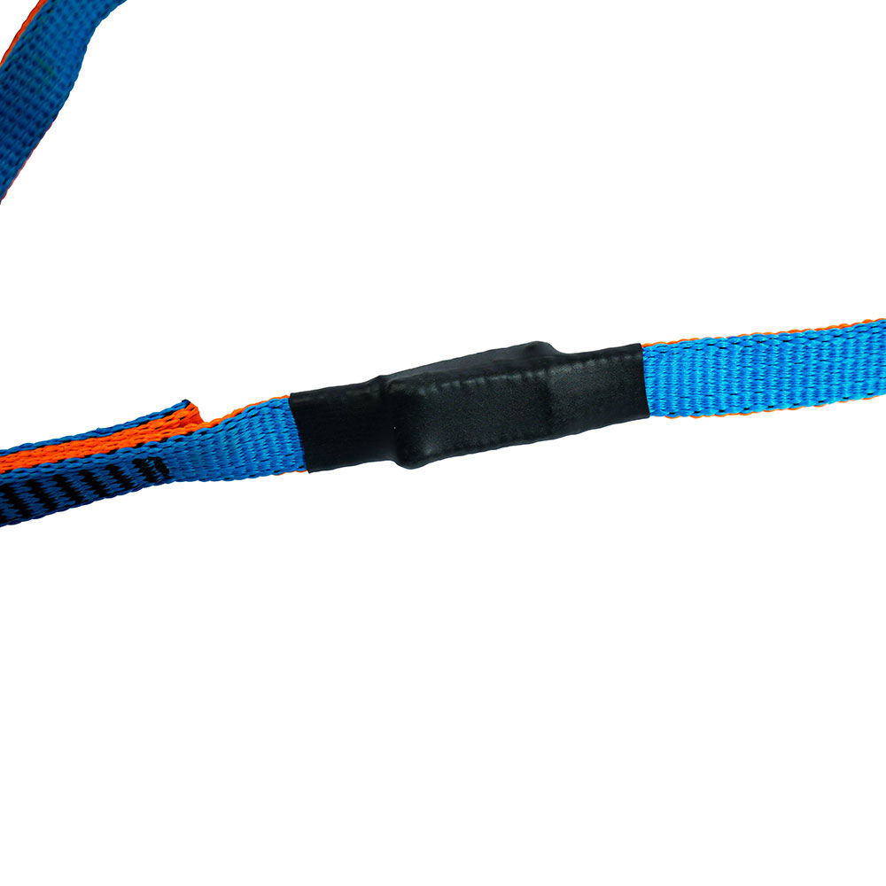 Nærbilde av Spinlock 3-Clip Lifeline elastisk sikkerhetsline clip