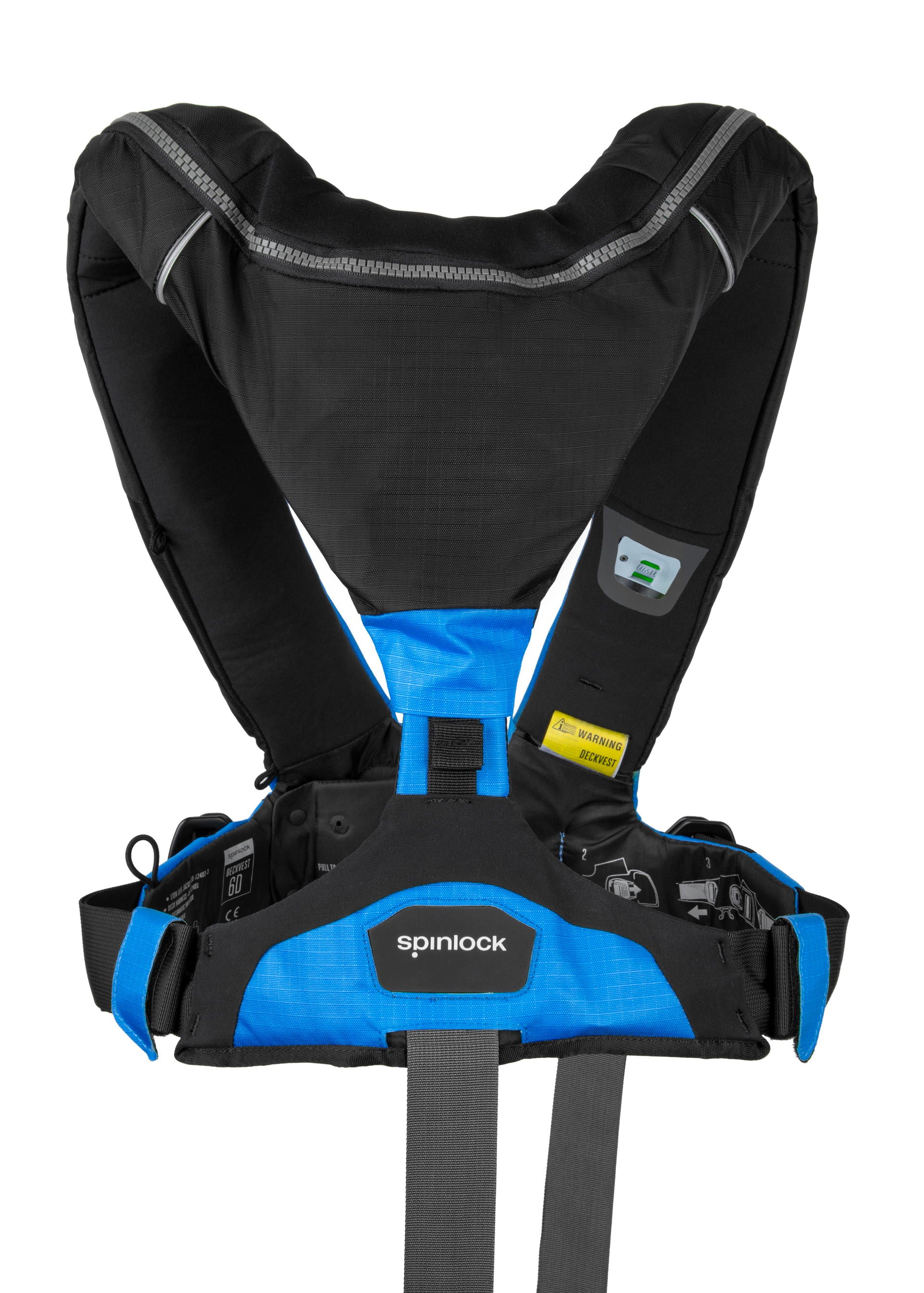 Spinlock Deckvest 6D automatvest 170N/275N detalj av frontlås