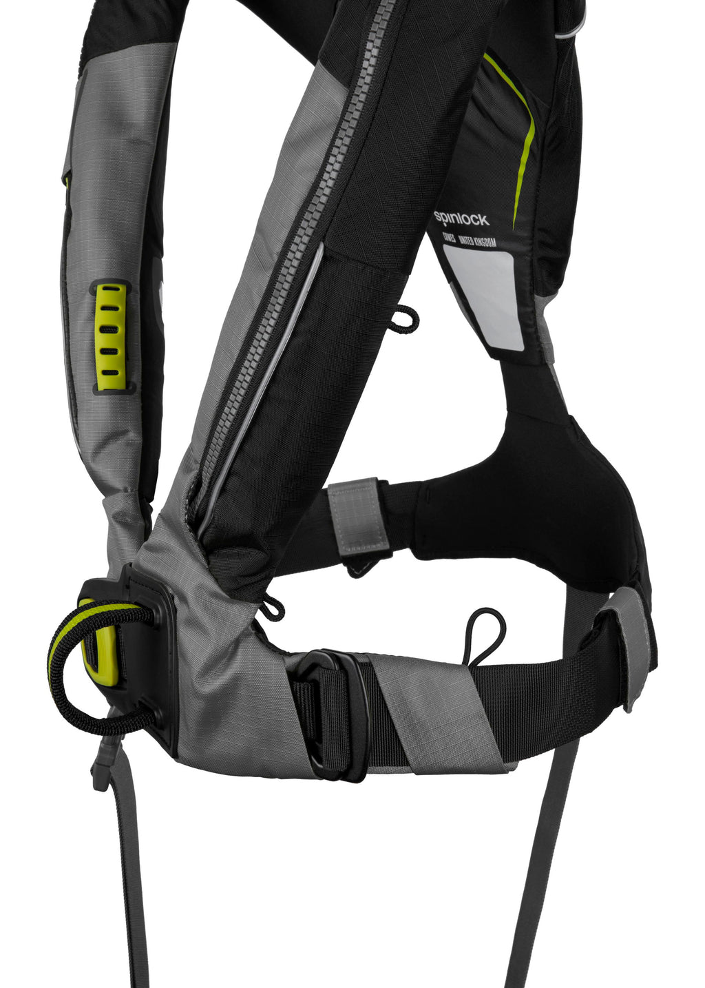 Nærbilde av sele på Spinlock Deckvest 6D automatvest 275N med sele