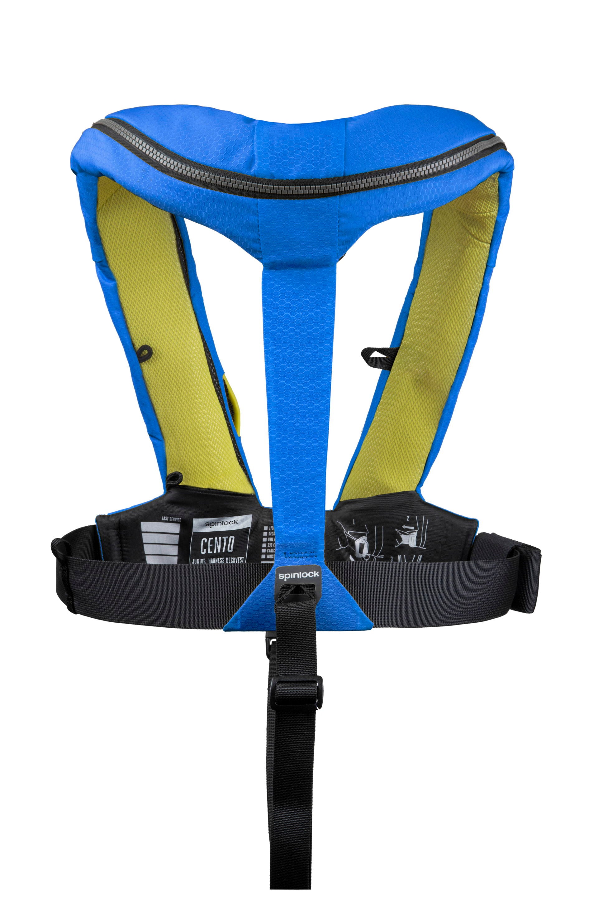 Detalj av Spinlock Deckvest CENTO Junior automatvest 100N 20-50 kg Pacific Blue