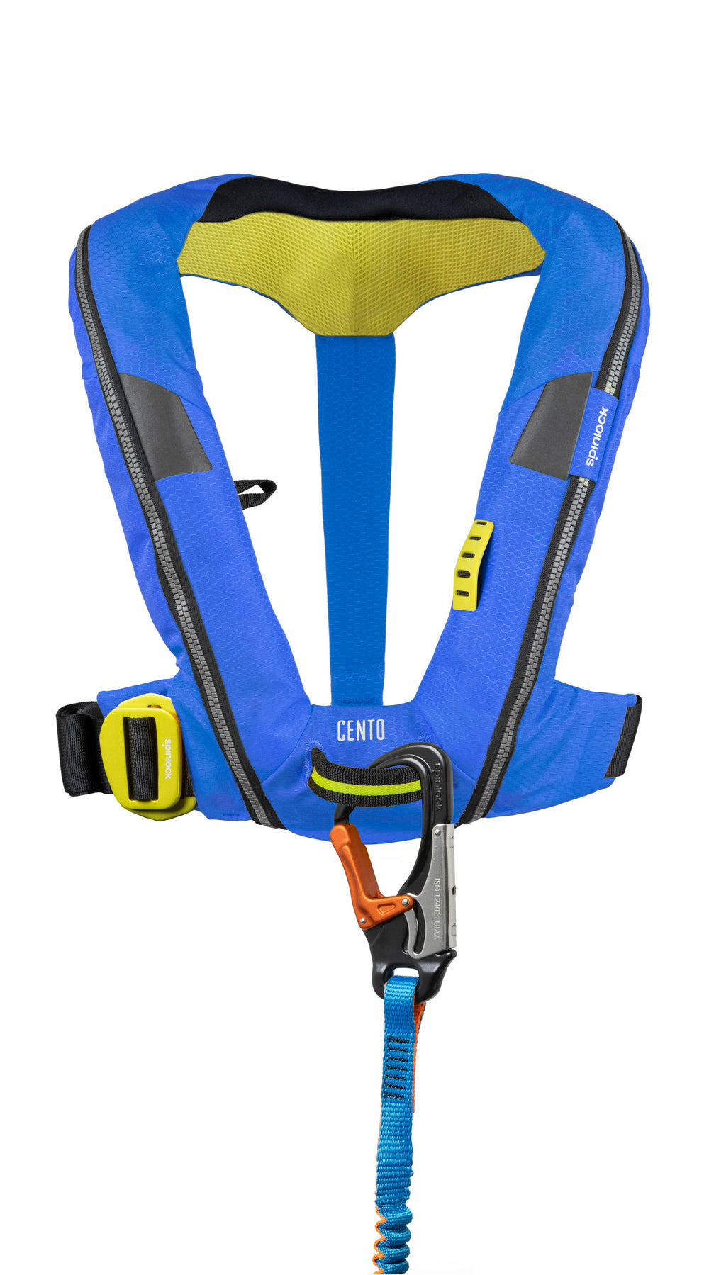 Nærbilde av justerbare stropper på Spinlock Deckvest CENTO Junior automatvest