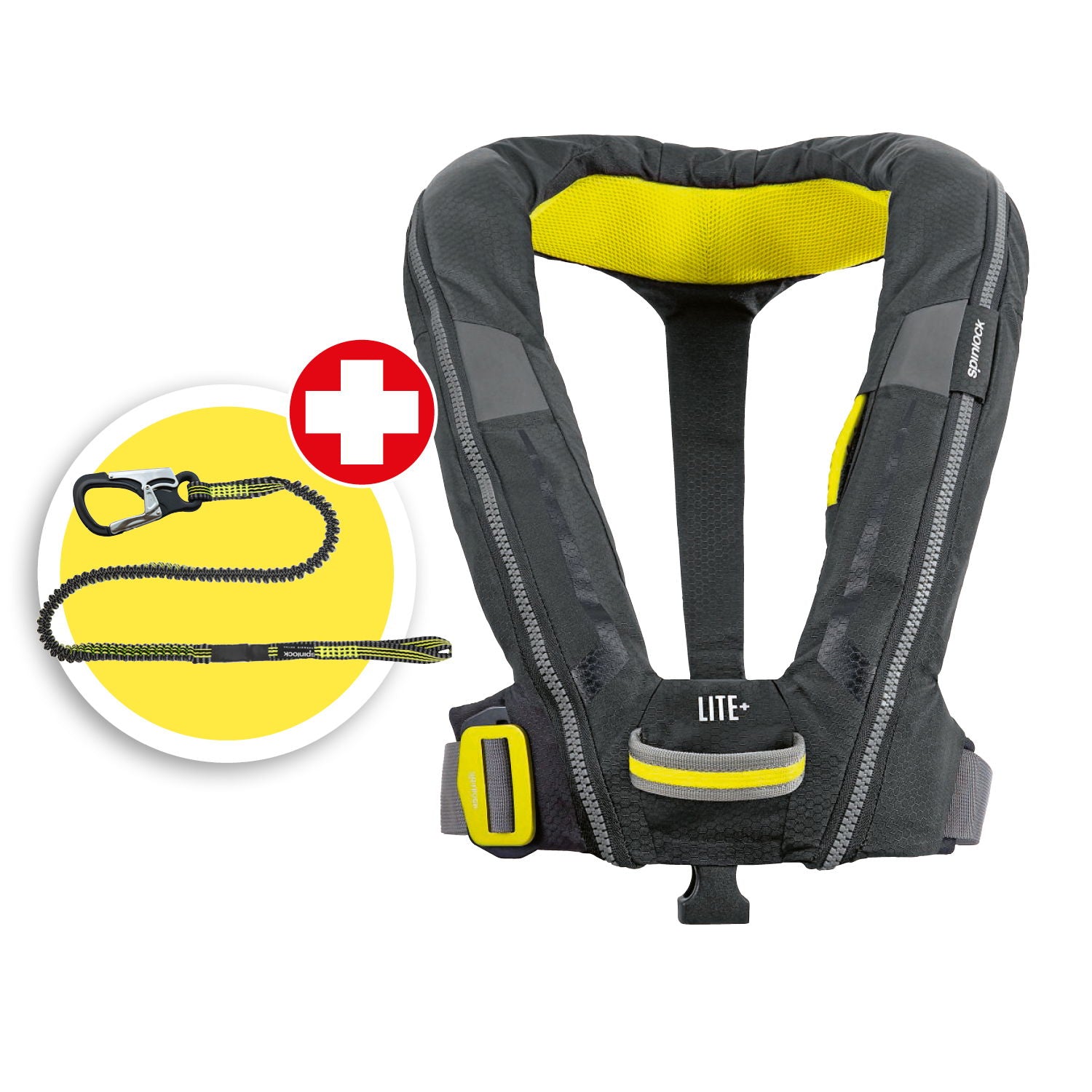 Spinlock Deckvest Lite+ 170 N automatvest med livline forfra