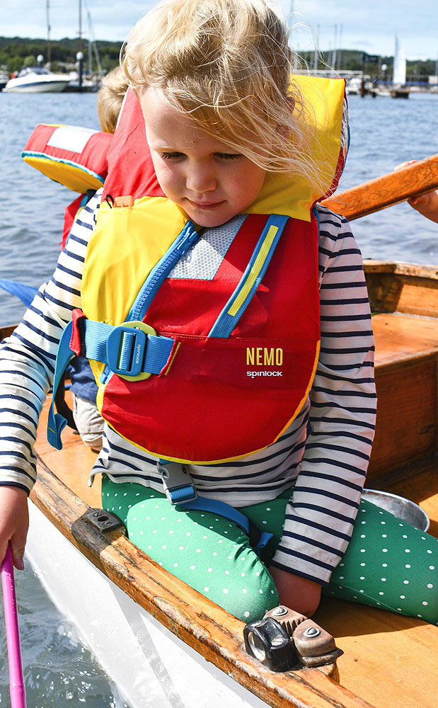 Spinlock Deckvest NEMO+ redningsvest for barn detalj