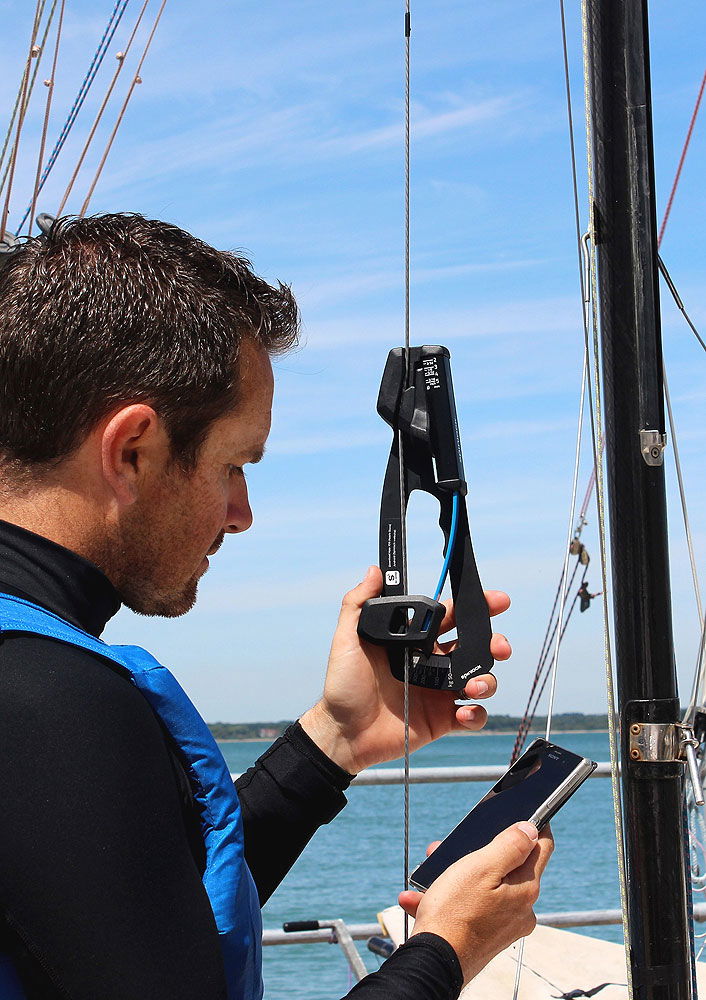Spinlock Rig-Sense vantspenningsmaler i bruk