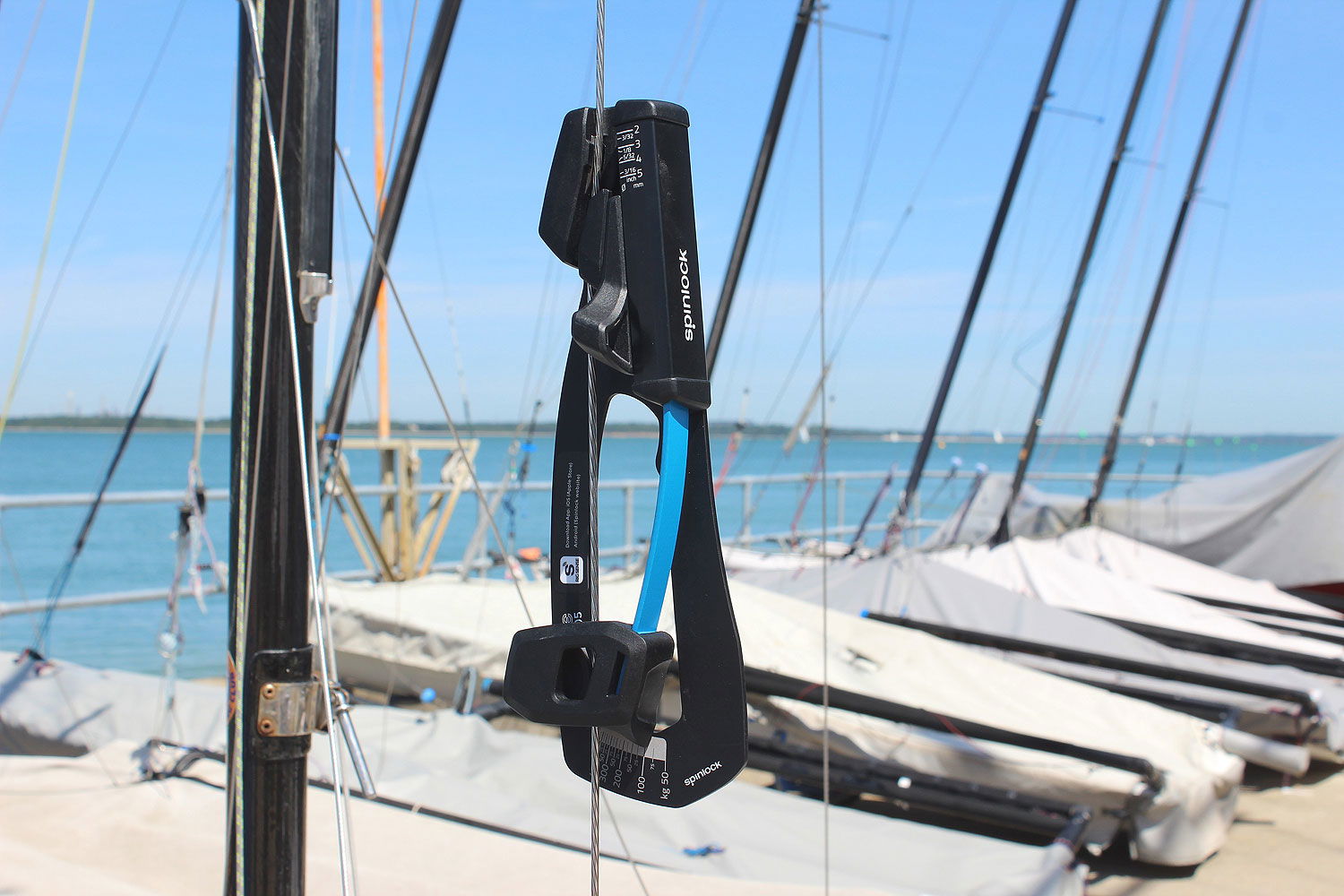 Detaljbilde av Spinlock Rig-Sense vantspenningsmaler