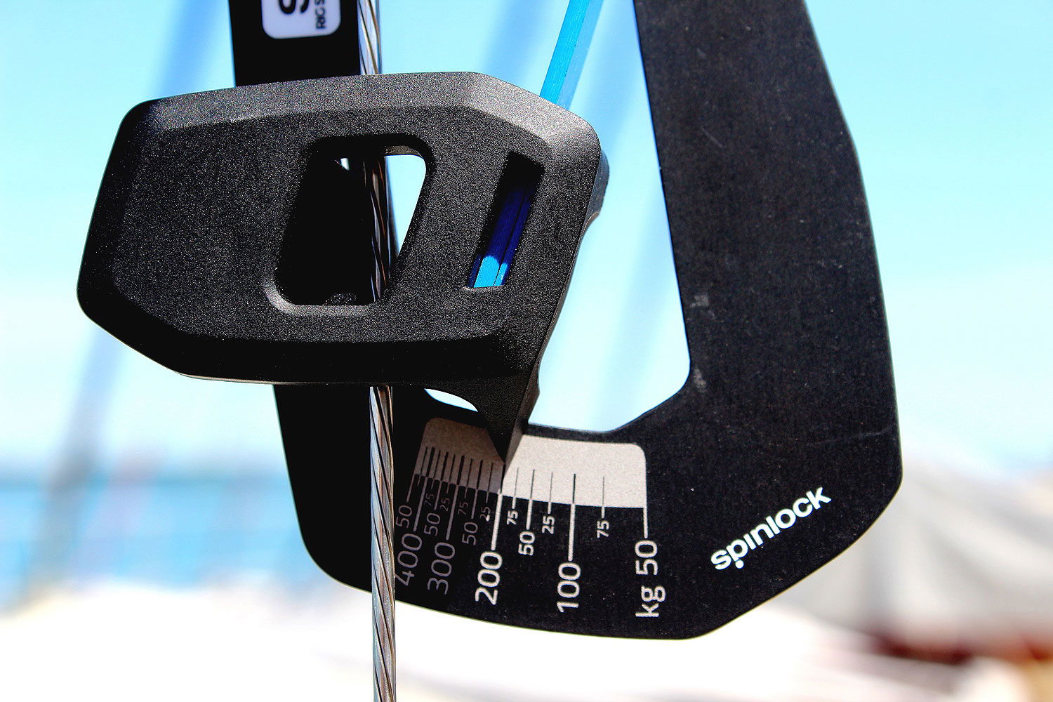 Spinlock Rig-Sense vantspenningsmaler detalj av kontaktpunkter