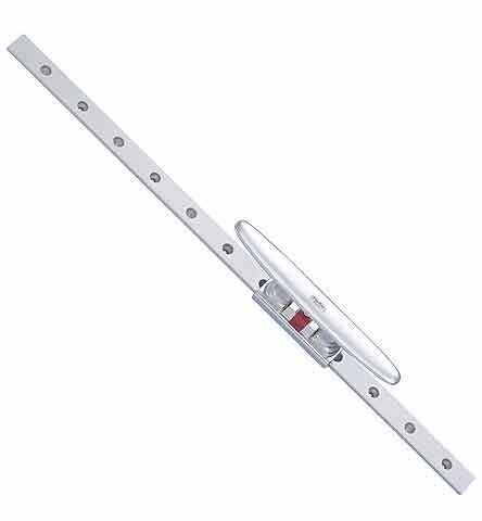 Springklampe aluminium 220 mm for 25x4 mm skinne - Pfeiffer Marine forside