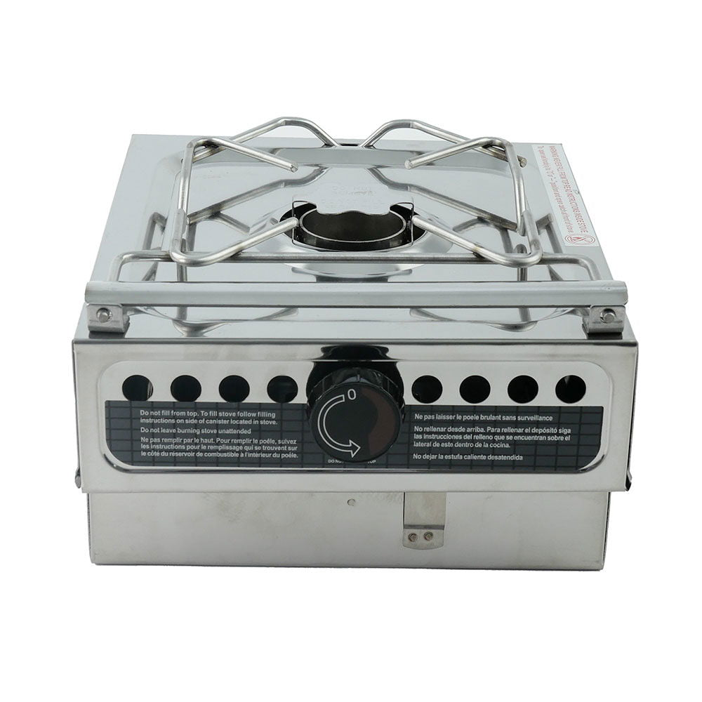 Spritkokeapparat 1-bluss 2000 W rustfritt stål bakside