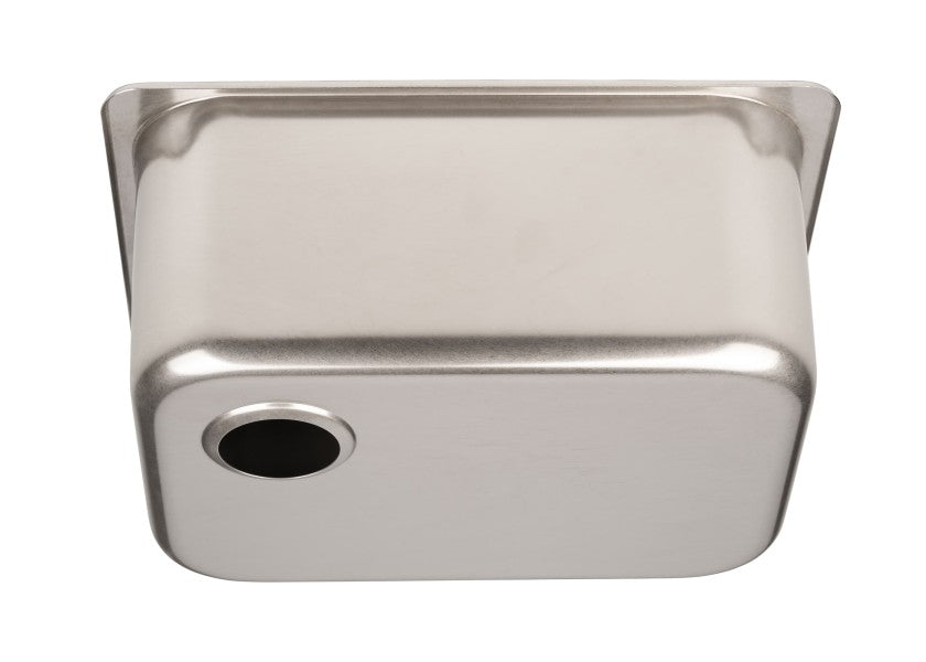 Detaljbilde av Stålvask firkantet rustfritt stål 355 x 260 x 150 mm
