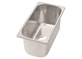 Stålvask rektangulær rustfritt stål 320 x 170 x 150 mm forfra