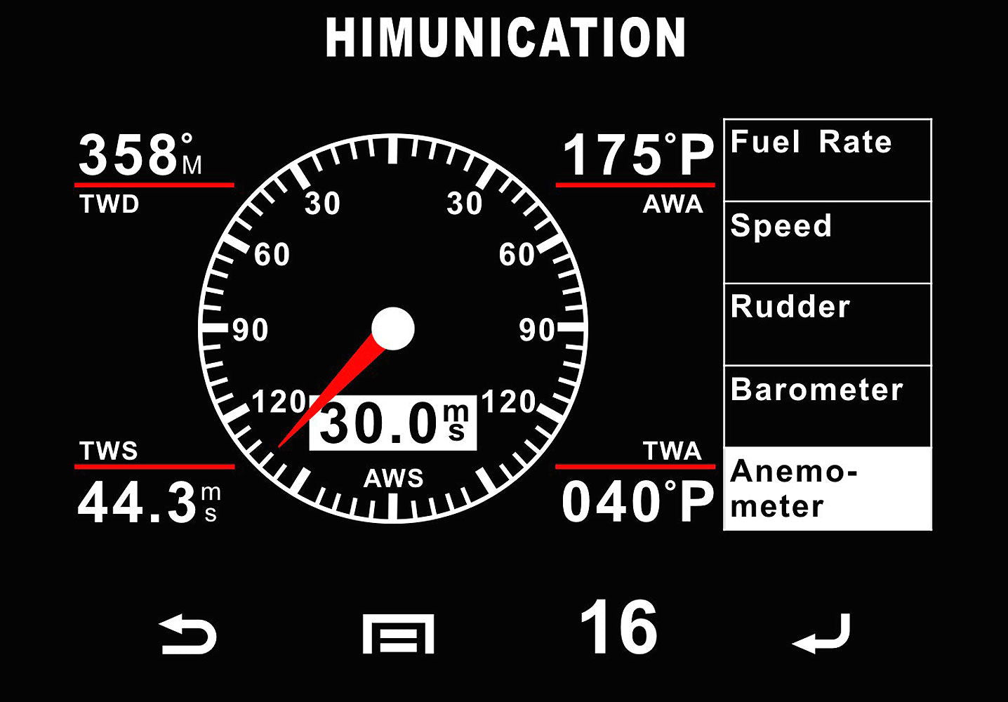 Stasjonær VHF TS18 med touchscreen NMEA 2000 bakside