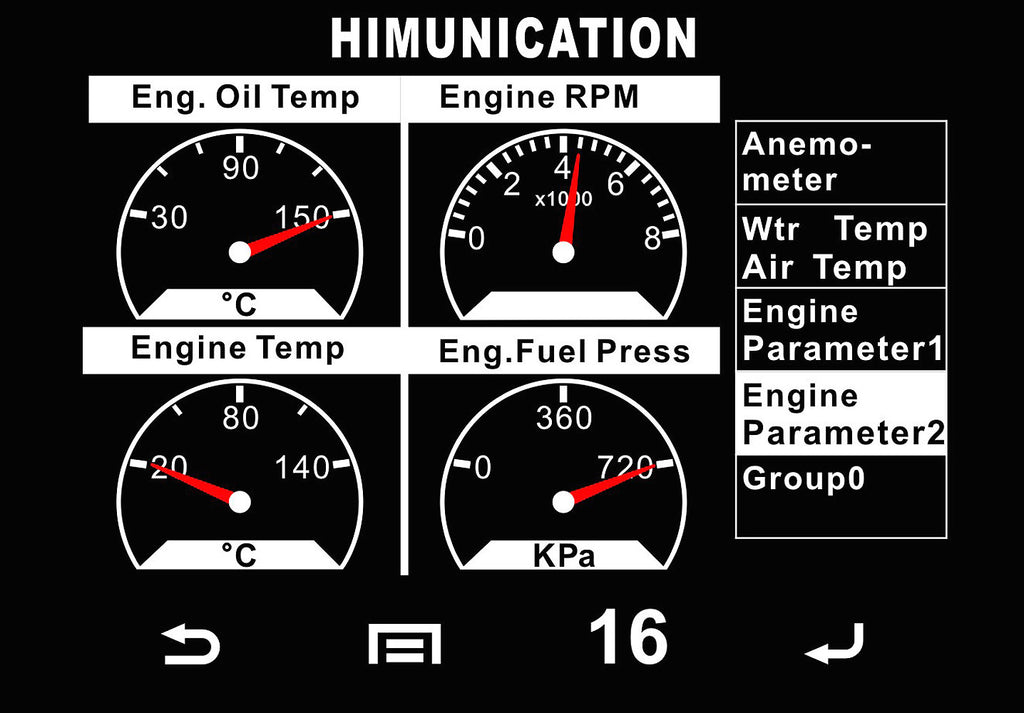 Detalj av Stasjonær VHF TS18 med touchscreen NMEA 2000
