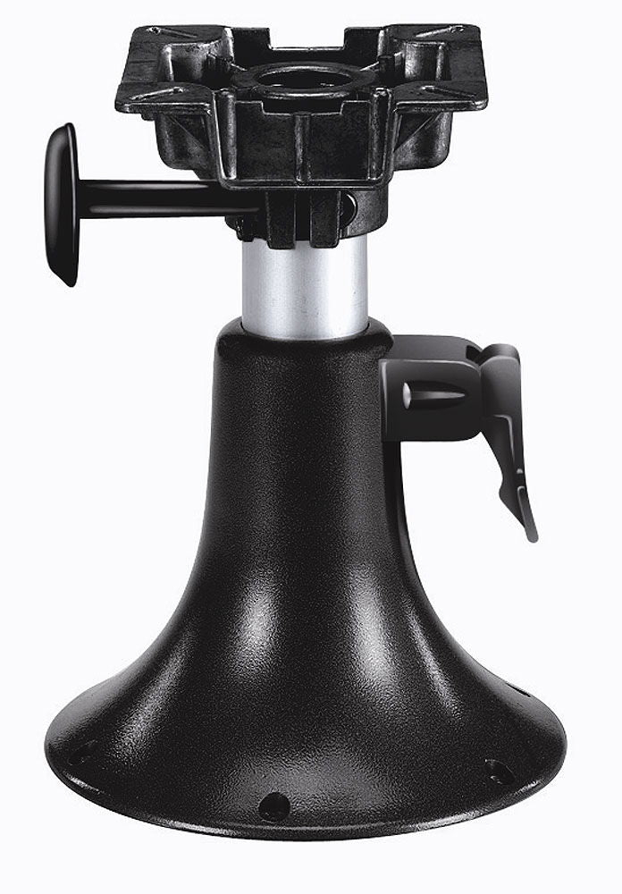 Stolsøyle aluminium dreibar teleskopisk 33-43 cm fra forfra
