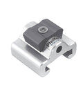 Stopper for genuaskinne 25x4 mm 32x6 mm forfra