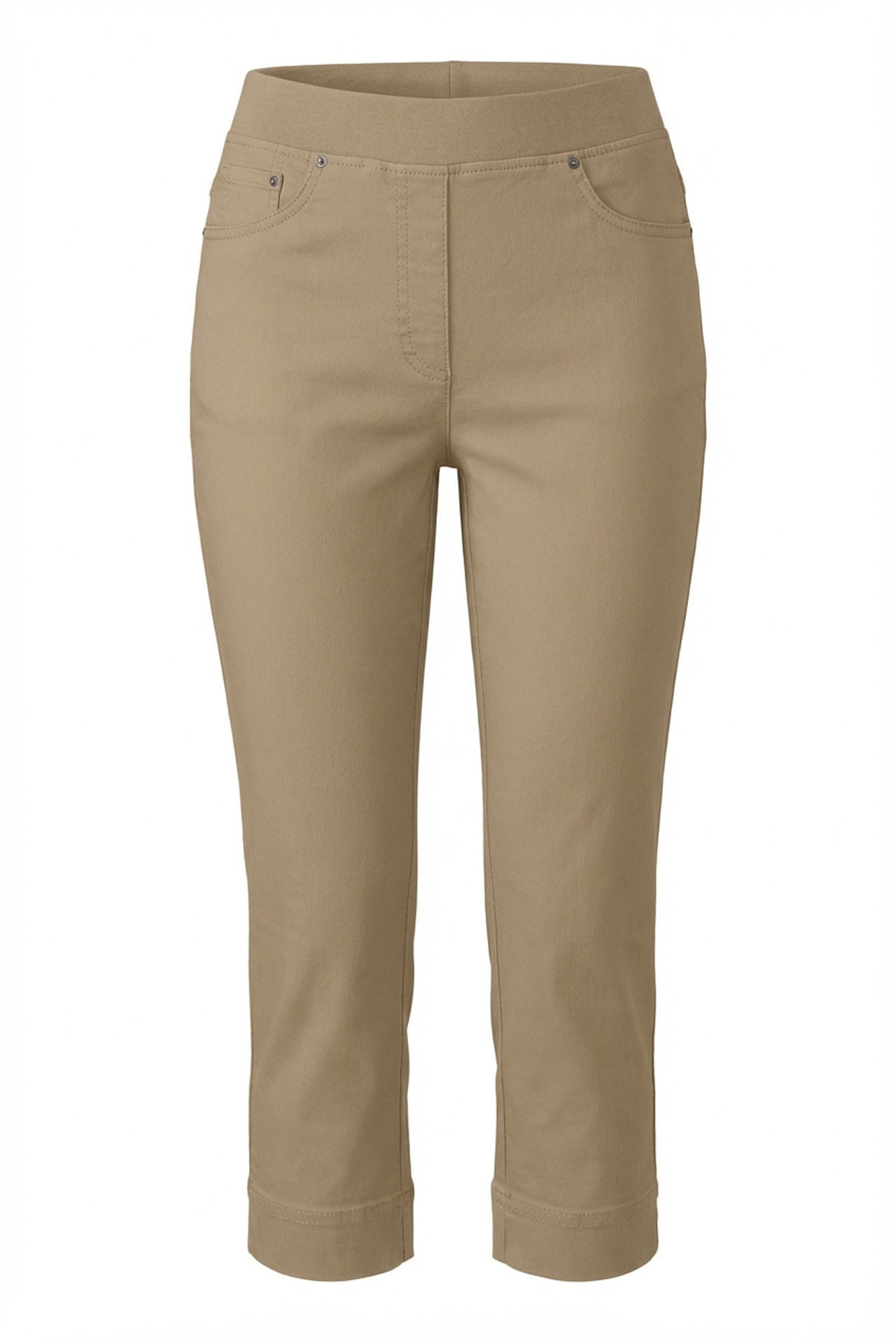 Stretch-capri Pamona smal rett passform denim bakside