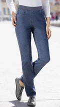 Stretch-jeans dame 5-lommer - RAPHAELA by BRAX forfra