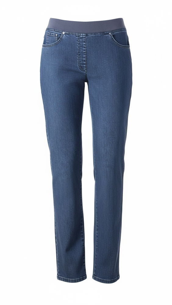 Stretch-jeans dame 5-lommer - RAPHAELA by BRAX montert