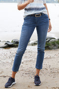 Stretch-jeans dame 5 lommer med smal passform - Betty Barclay forfra