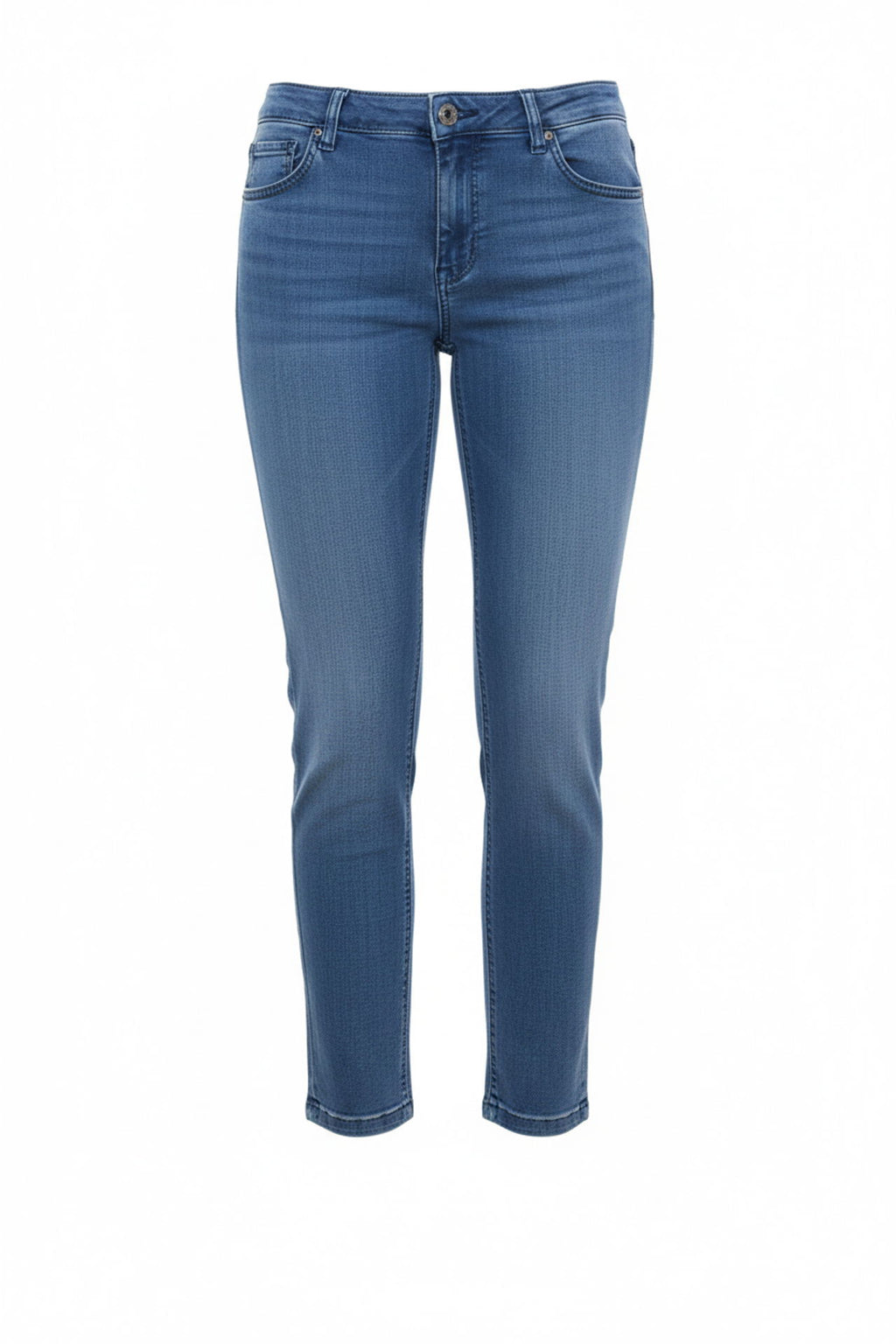 Stretch-jeans dame 5 lommer med smal passform - Betty Barclay logo detalj