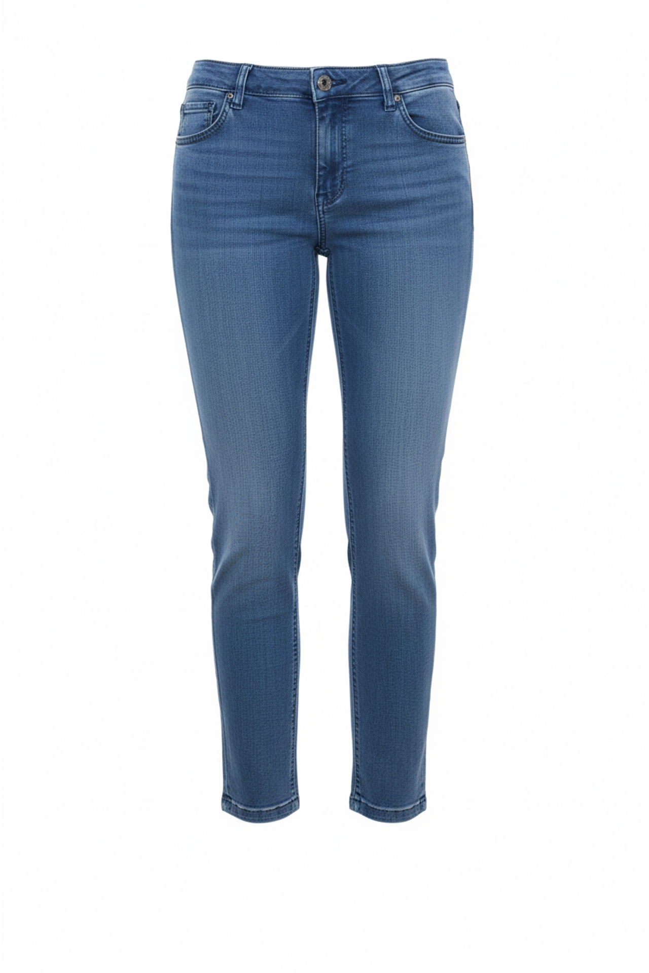 Stretch-jeans dame 5 lommer med smal passform - Betty Barclay logo detalj