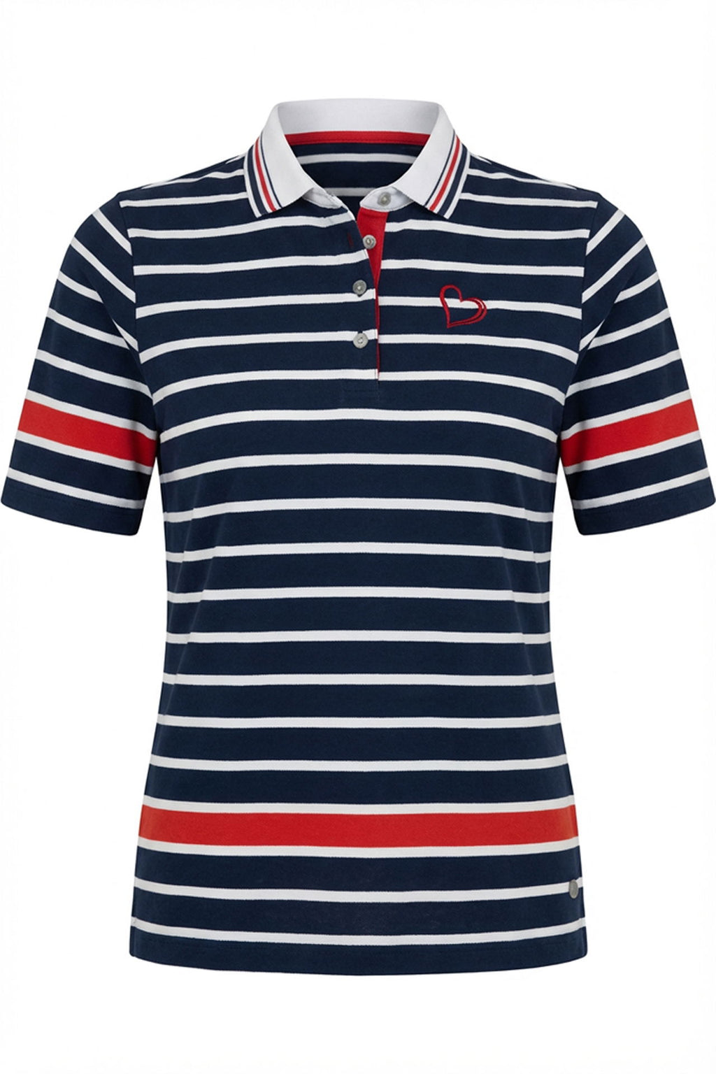 Stripet poloskjorte Stay Fresh mercerisert bomull - Hajo sideslitt design