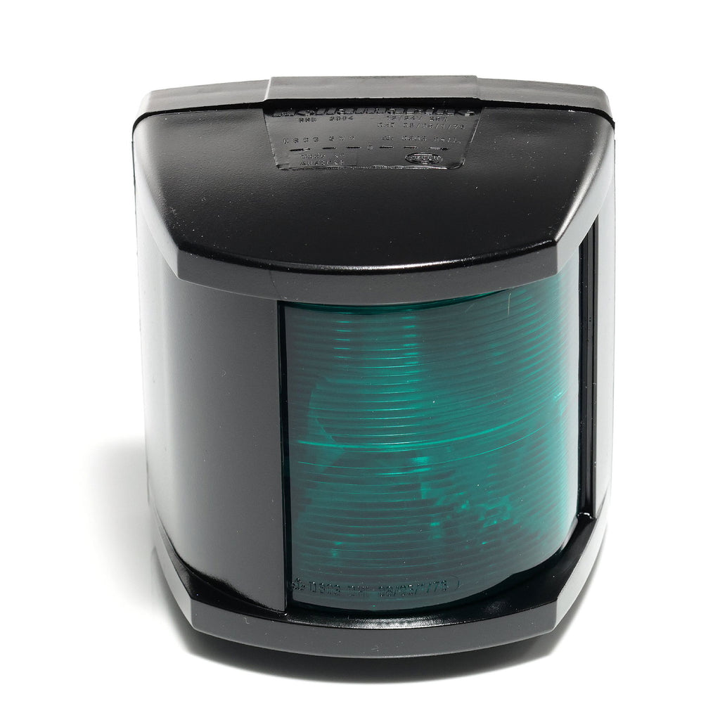 Styrbordlanterne 2 nm sort BSH-godkjent modell 2984 bakside