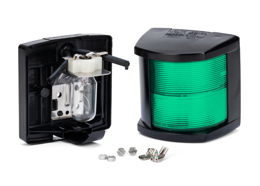 Styrbordlanterne serie 2984 halogen 12V sort monteringsdetalj