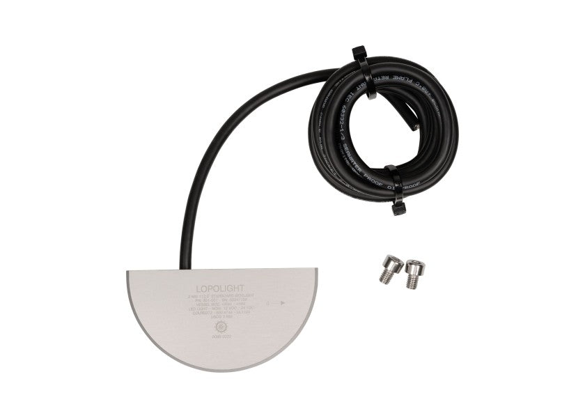 Styrbordlanterne LED aluminium 12/24V montert på båt