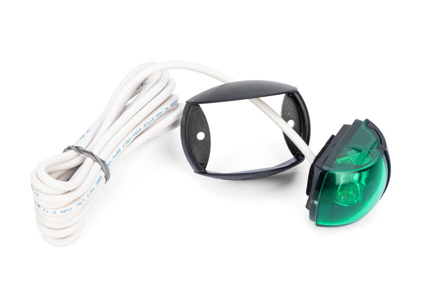 Styrbordlanterne NaviLED Compact svart LED vinklet visning