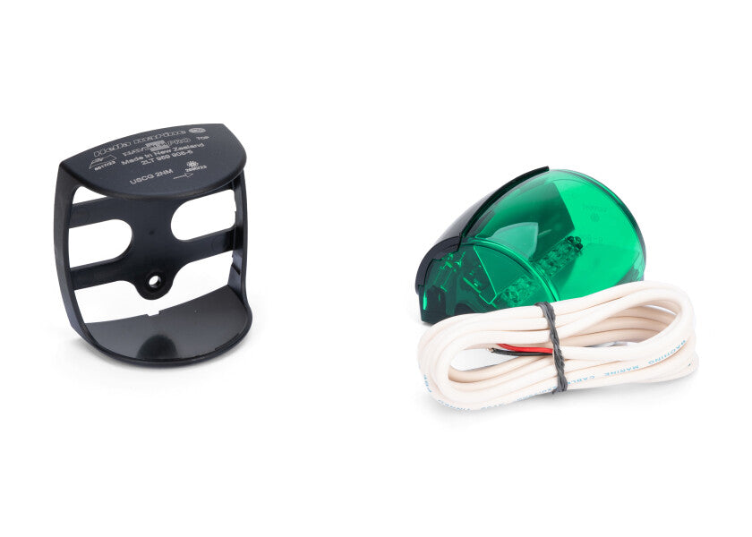 Styrbordlanterne NaviLED PRO LED svart lysdetalj