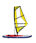 SUP 300 x 76 cm med windsurfingseil 130 kg 282 l Compass forfra