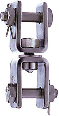 Svivel for bøye rustfritt stål 110 mm 4500 kg bruddlast forfra