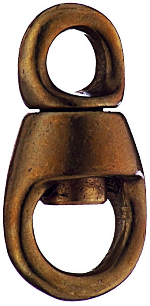 Svivel med kulelager messing 70 mm 1000 kg - Sprenger forfra
