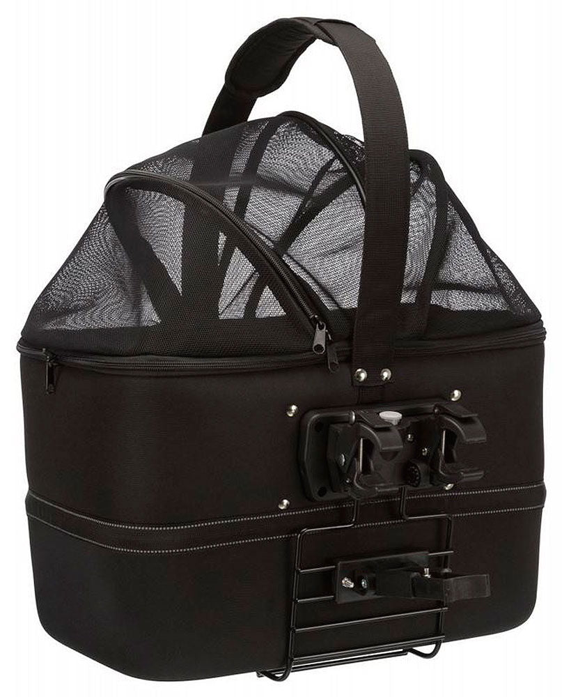 Sykkelkurv front 41x47x29 cm avtagbar med hurtigfeste detalj av feste