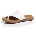 Tå sandal dame skinn med BestFit passform 3 cm hæl forfra