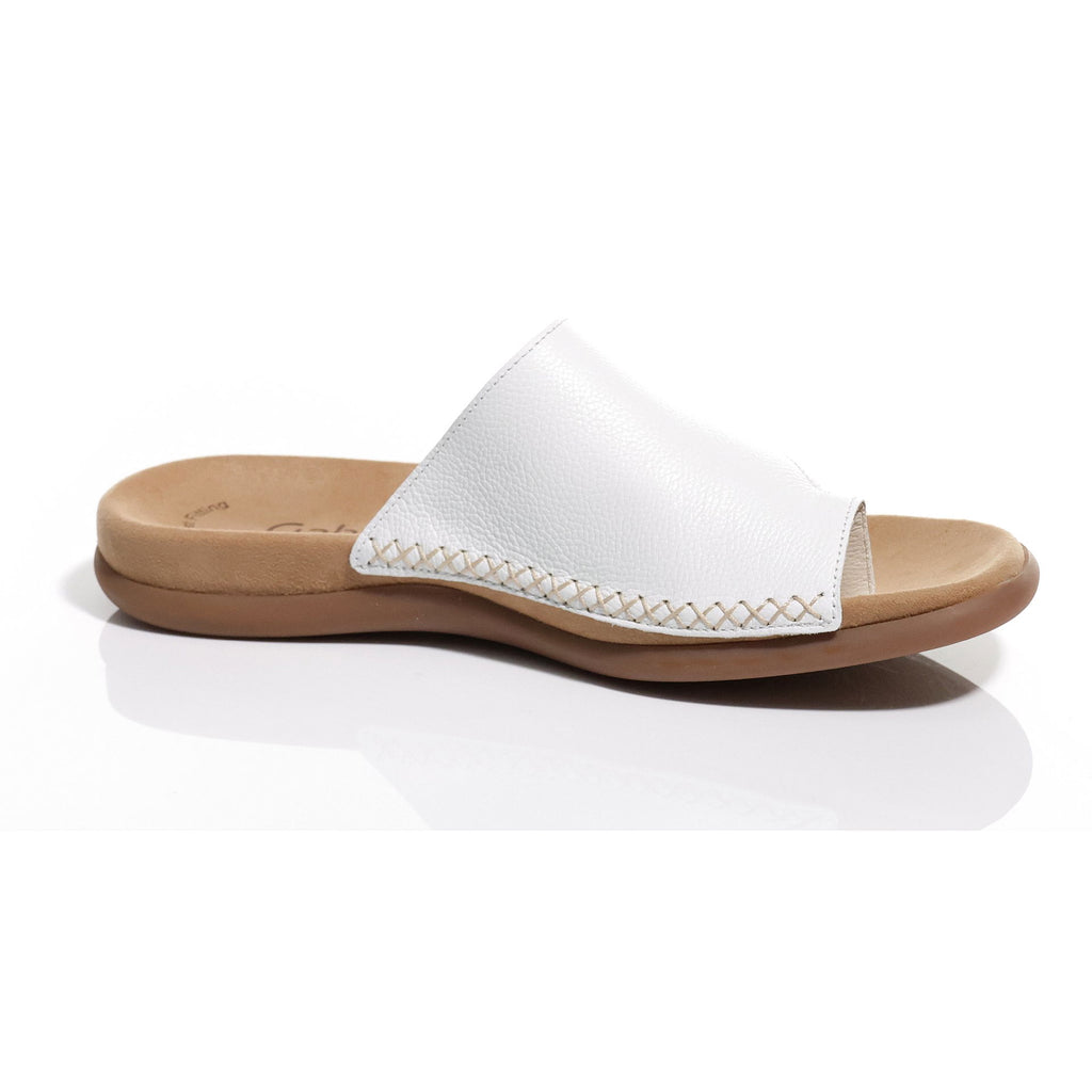 Tå sandal dame skinn med BestFit passform 3 cm hæl nærbilde av hæl