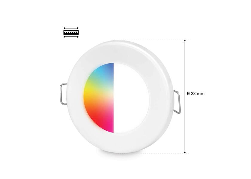 Taklampe APELO LED75 RGB/W hvit med lys