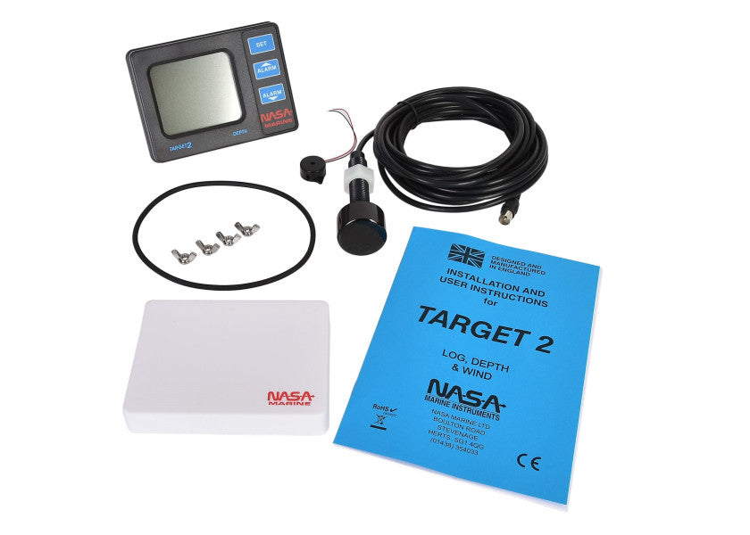 TARGET 2 dybdemåler 0,8-100 m inkl. giver 12V detalj