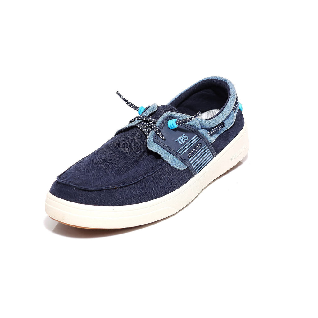 TBS Geoboat canvas sneaker med slip-on design forfra