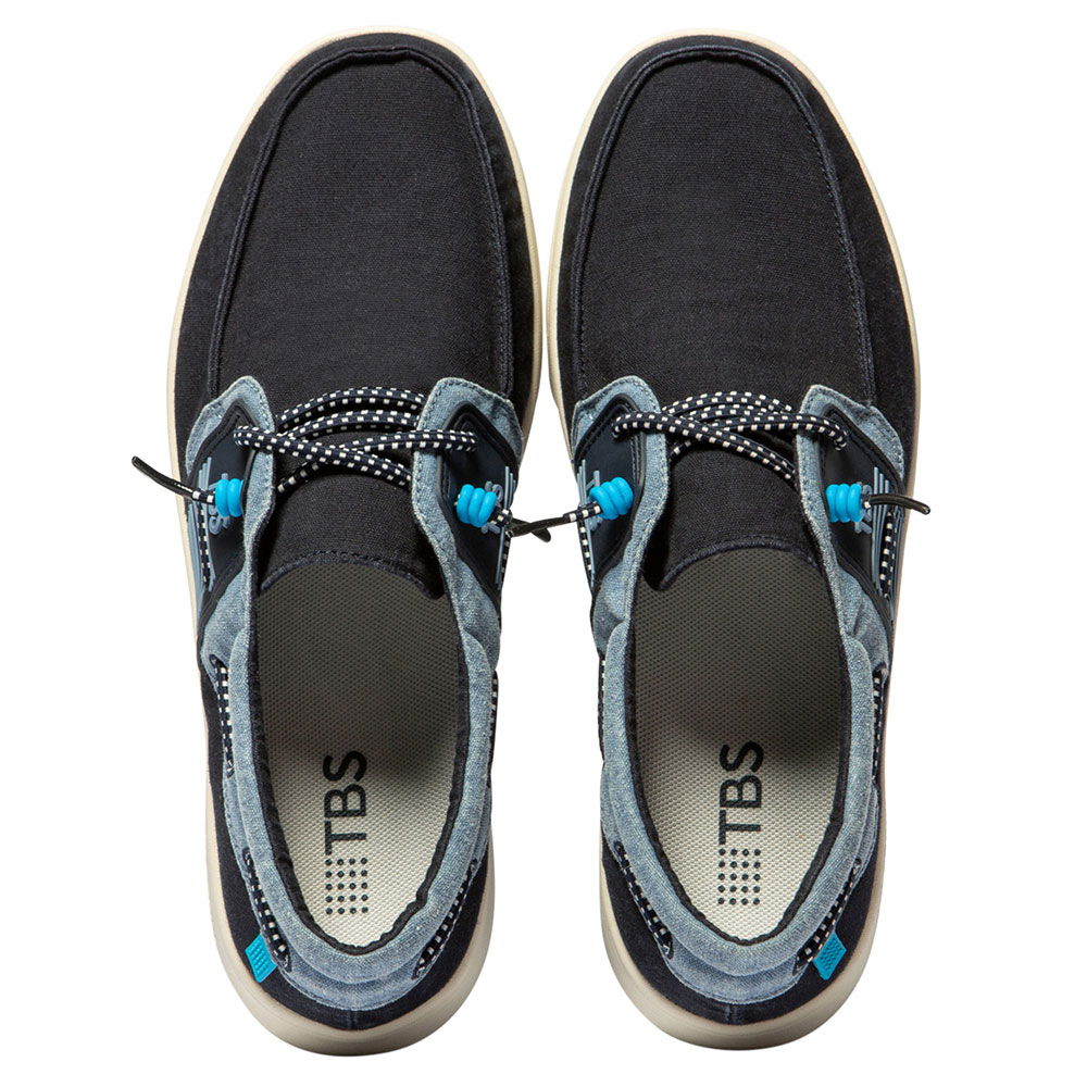 TBS Geoboat canvas sneaker med slip-on design på foten