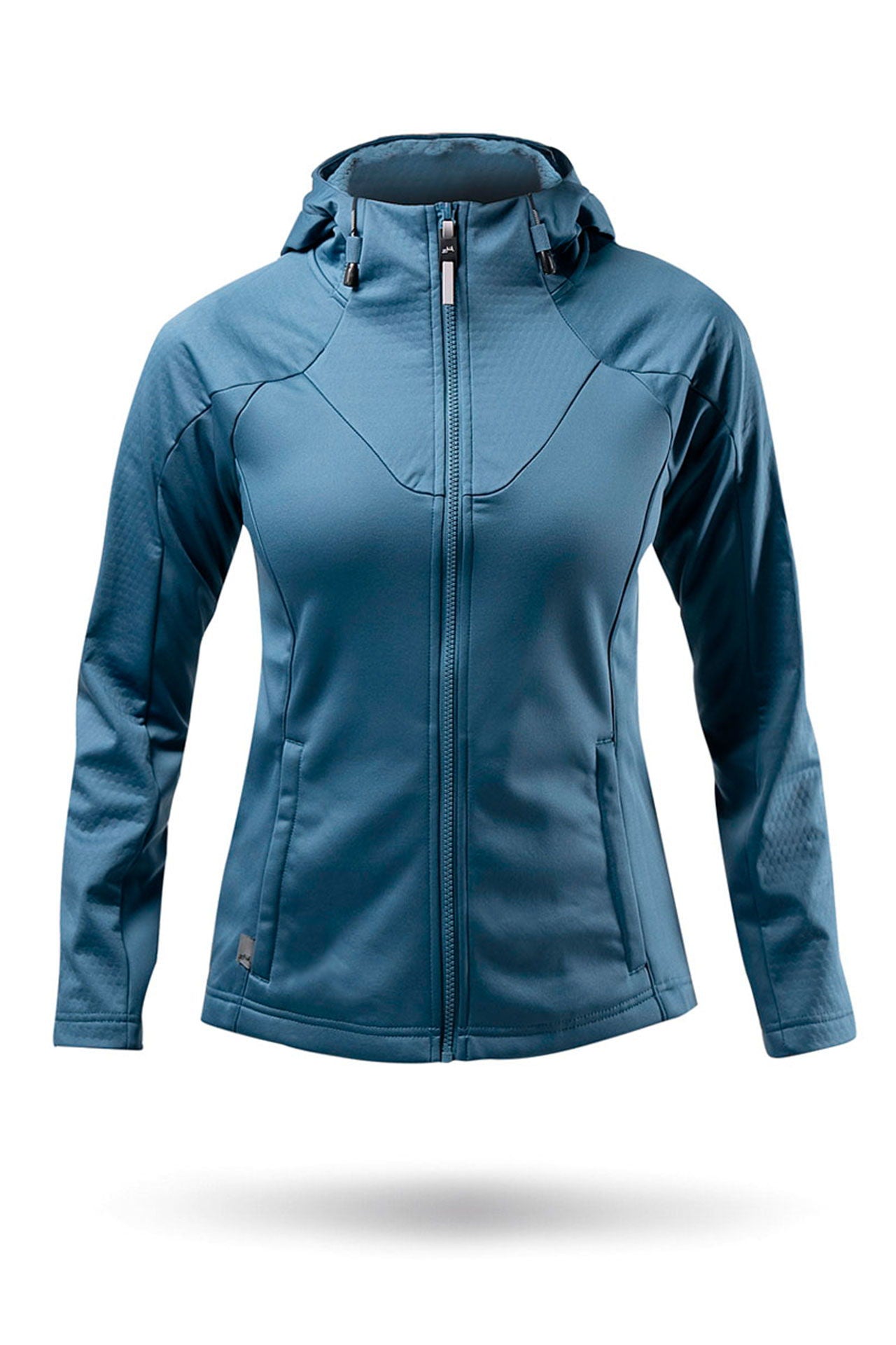 Tech Hoodie dame vanntett 3-lags fleecefôr mellomlag forfra