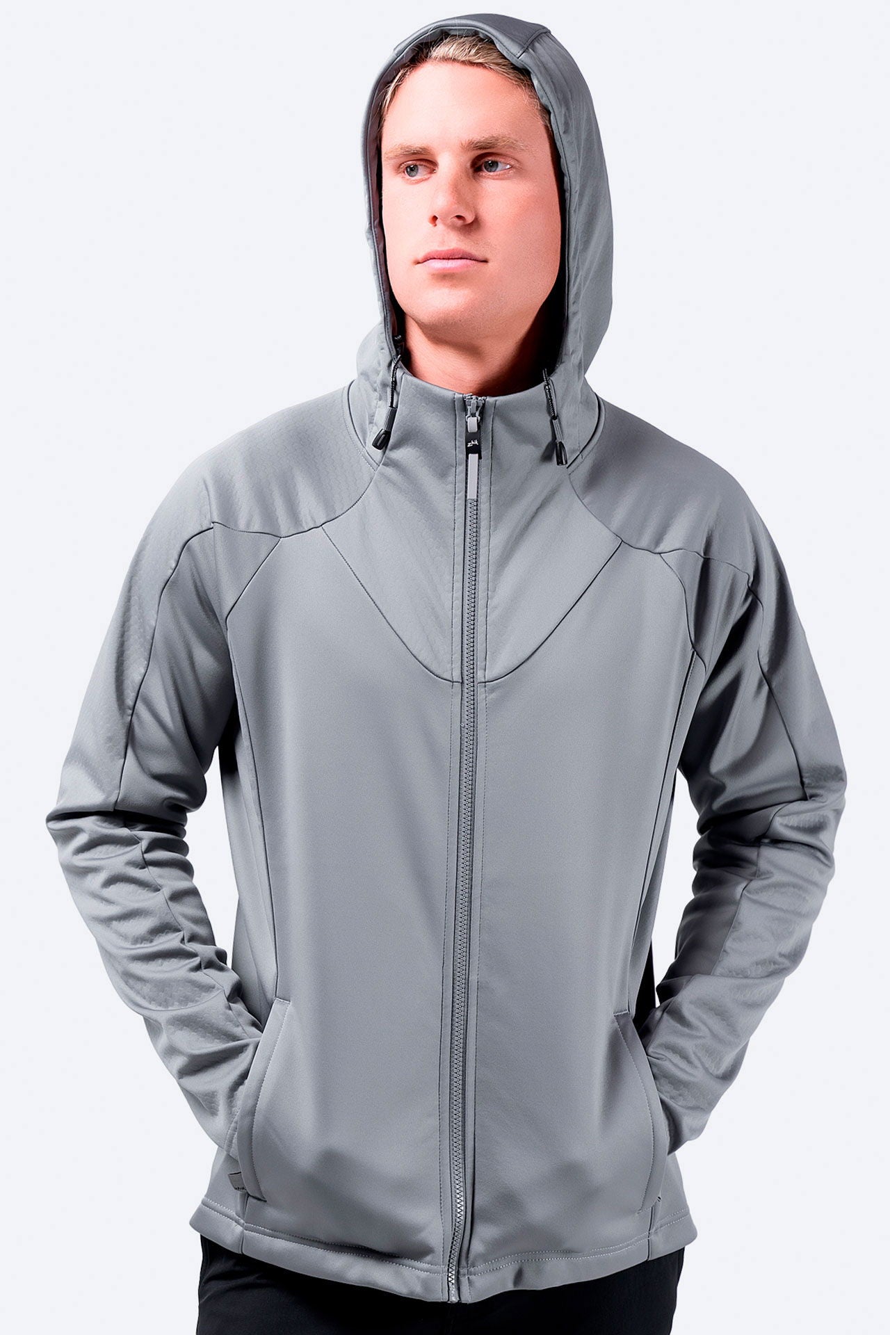 Tech Hoodie vanntett 3-lags fleecefôr mellomlag bakside