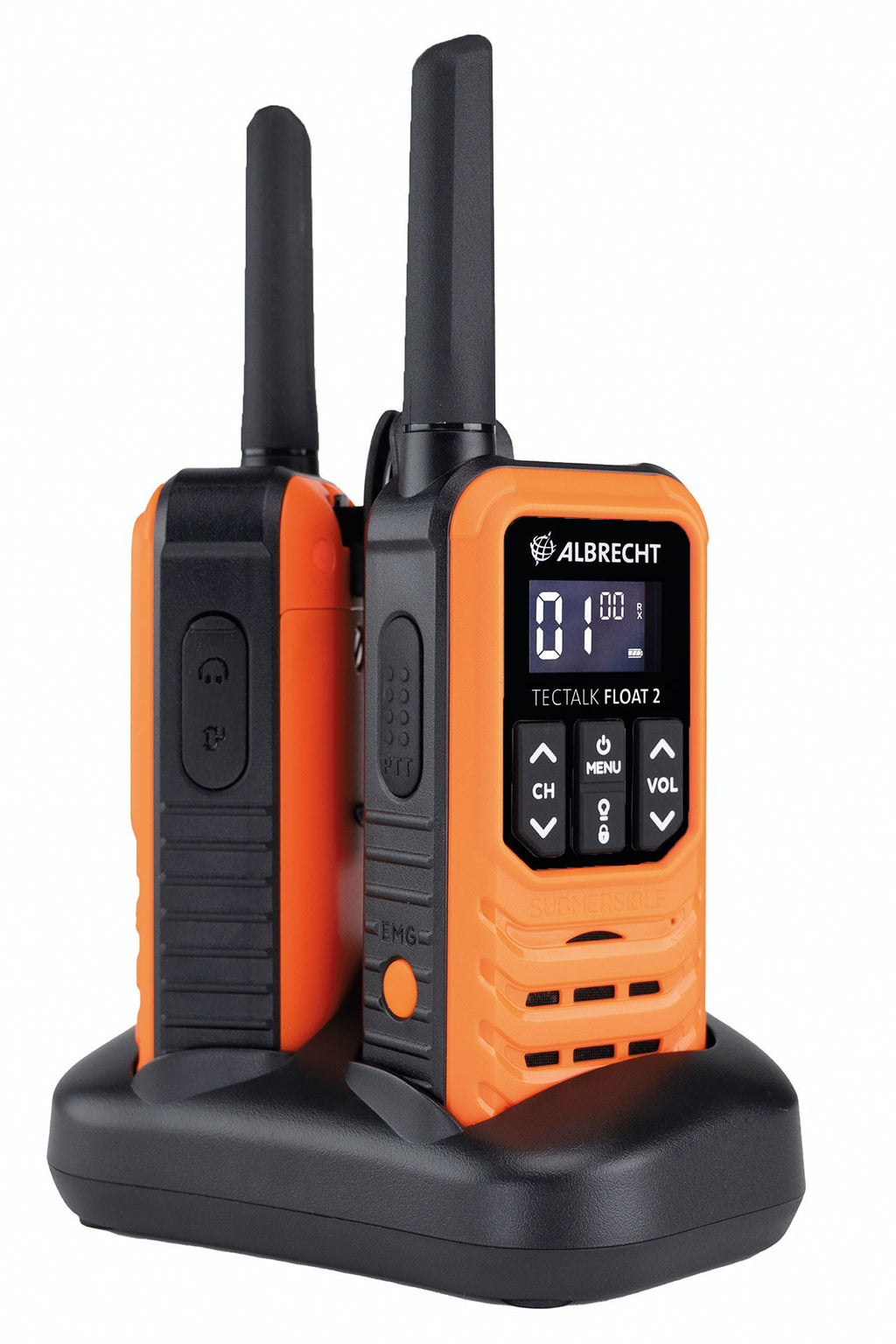 Tectalk Float PMR radio IP67 flytende rekkevidde 10 km bakside