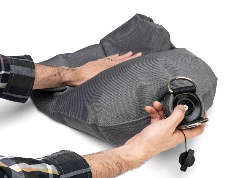 Nærbilde av Tekstil langfender grå polyester/polyuretan - FENDERTEX